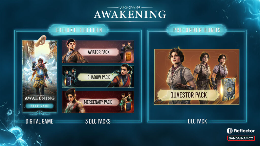 Unknown 9: Awakening Video Game Editions and Cosmetic DLCs.