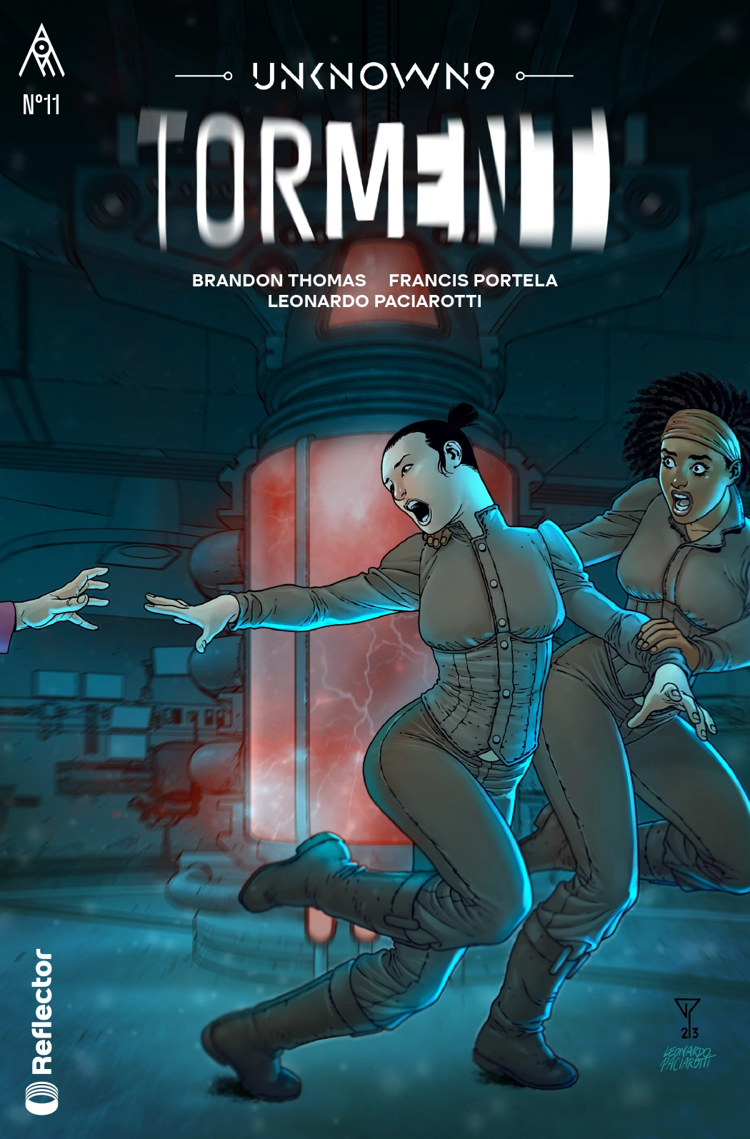 Unknown 9: Torment's Hannah Wembley reaches out to grab someone's hand.